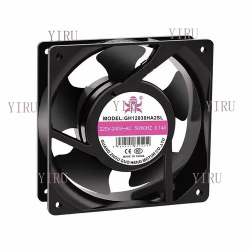 

L 1PCS for GH12038HA2SL AC220V-240V 0.14A 12CM Axial Cooling Fan