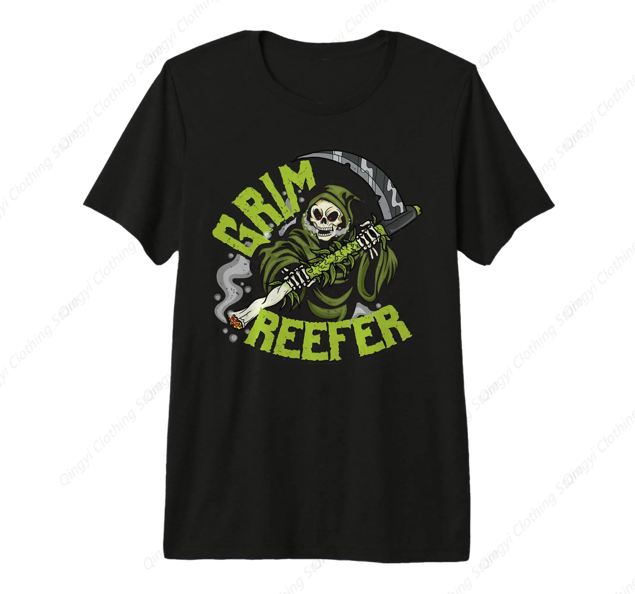 

Funny Weed Shirts Grim Reefer Cannabis Pothead Gift