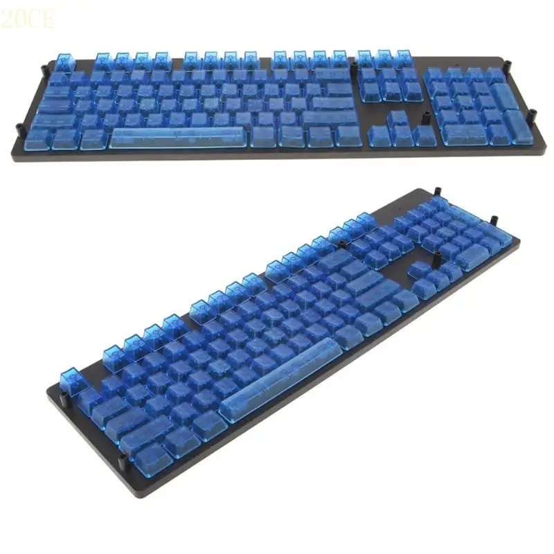 

20ce 104pcs Стильная прозрачная клавиша механическая клавиатура красивая ABS Blank для ключа C
