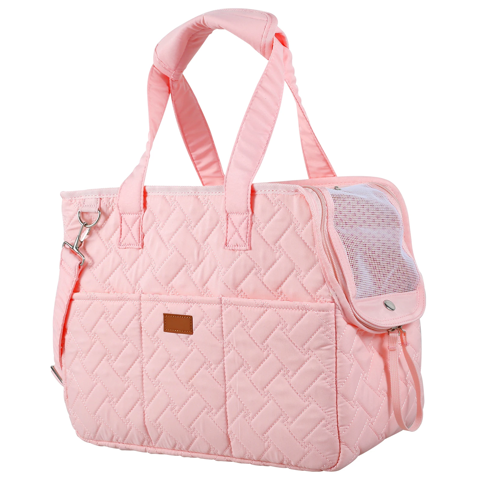 

Настраиваемая сумка для домашних животных, рюкзак-переноска для кошек и собак с ремнем для переноски и плечевым ремнем, Оксфордская переноска для домашних животных с дыханием