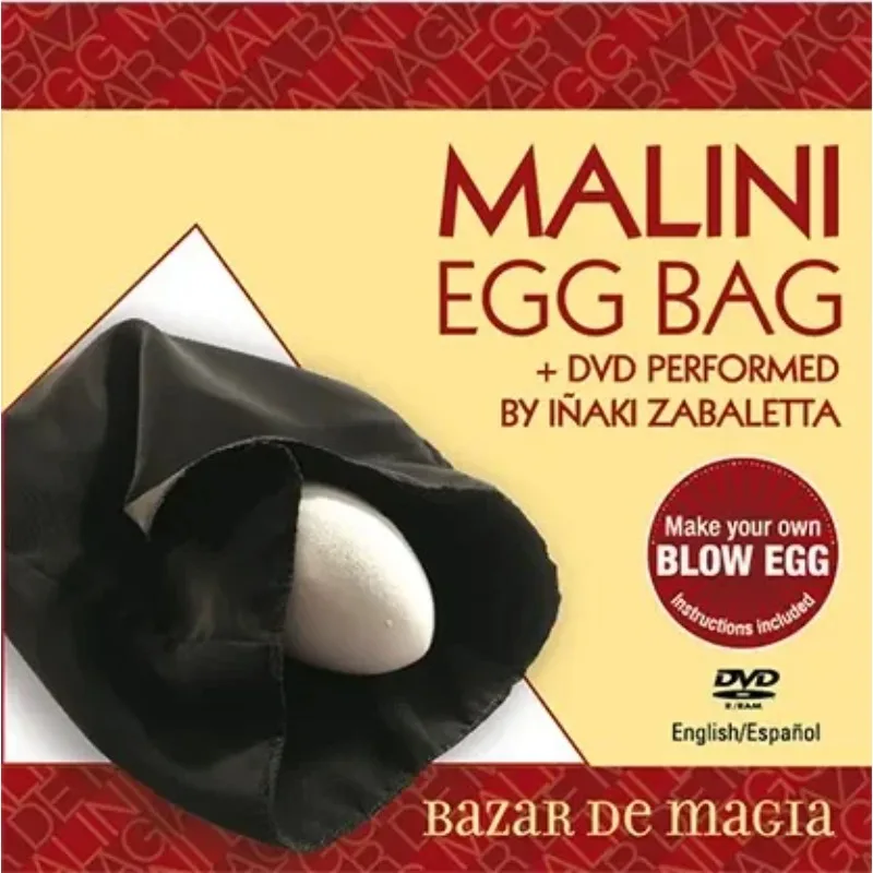 Malini Egg Bag Pro Bag Gimmick And ALL Stage Magic Trick Magia Magie Magica Magicians Prop Accessory Illusion