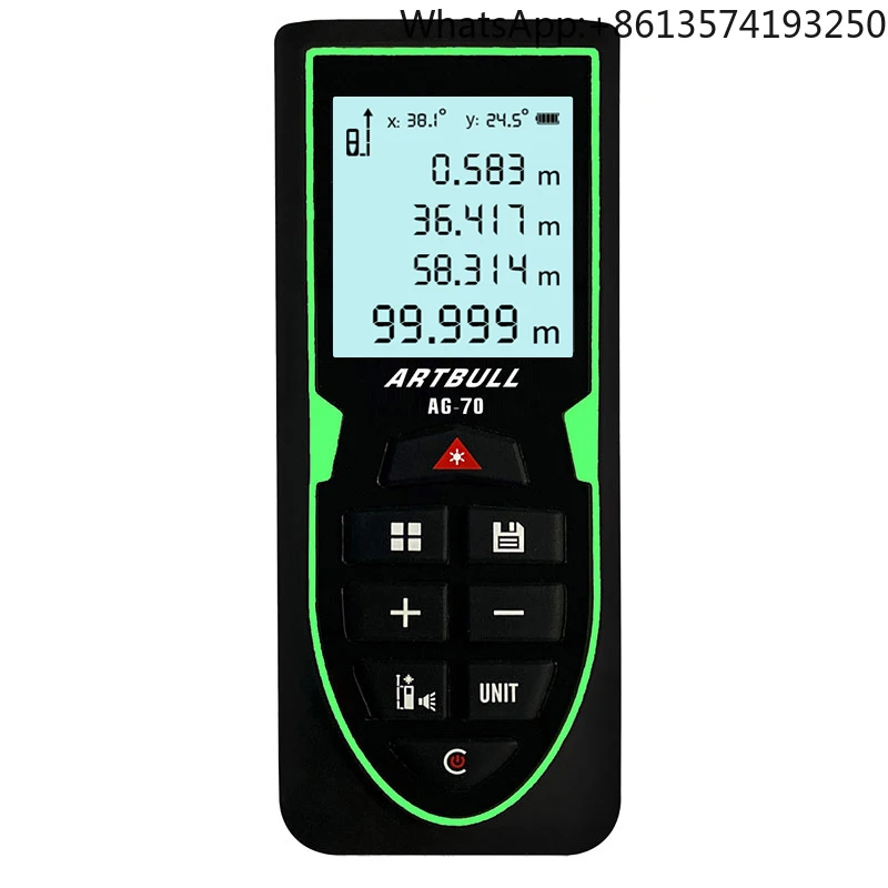 

ARTBULL Green Laser Rangefinder 70m Laser Distance Meter Tape Rechargeable