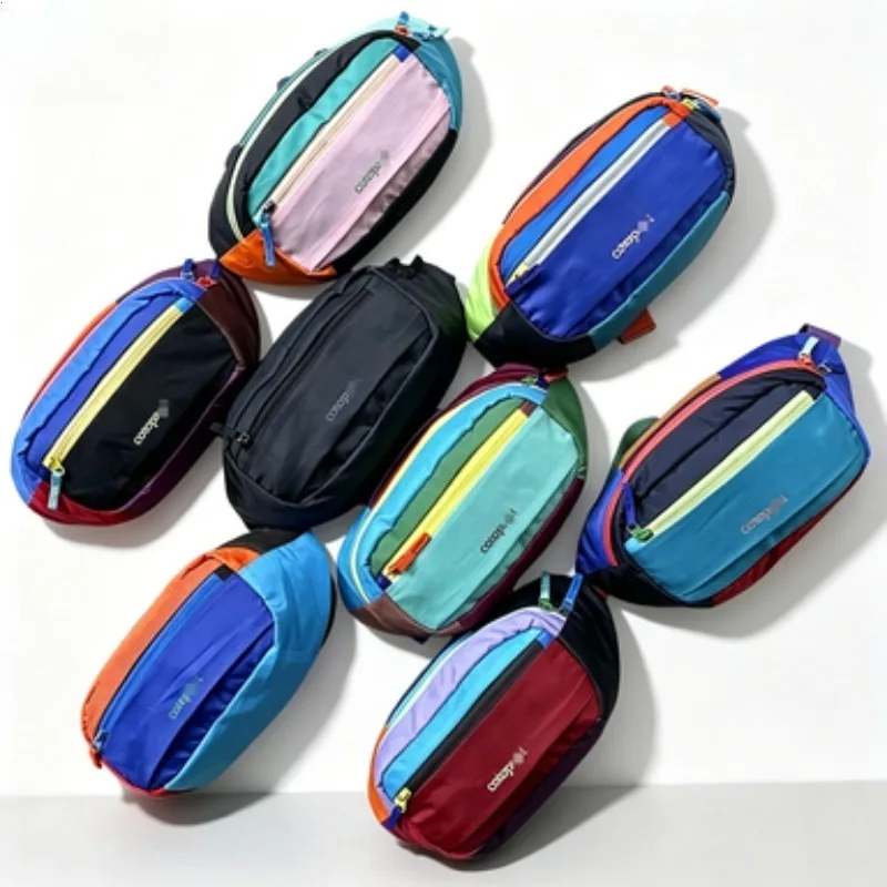 3L Lightweight Dopamine Colorful Waist Bag Multifunctional Portable Crossbody Fanny Pack Unisex for Outdoor Travel Daily Use