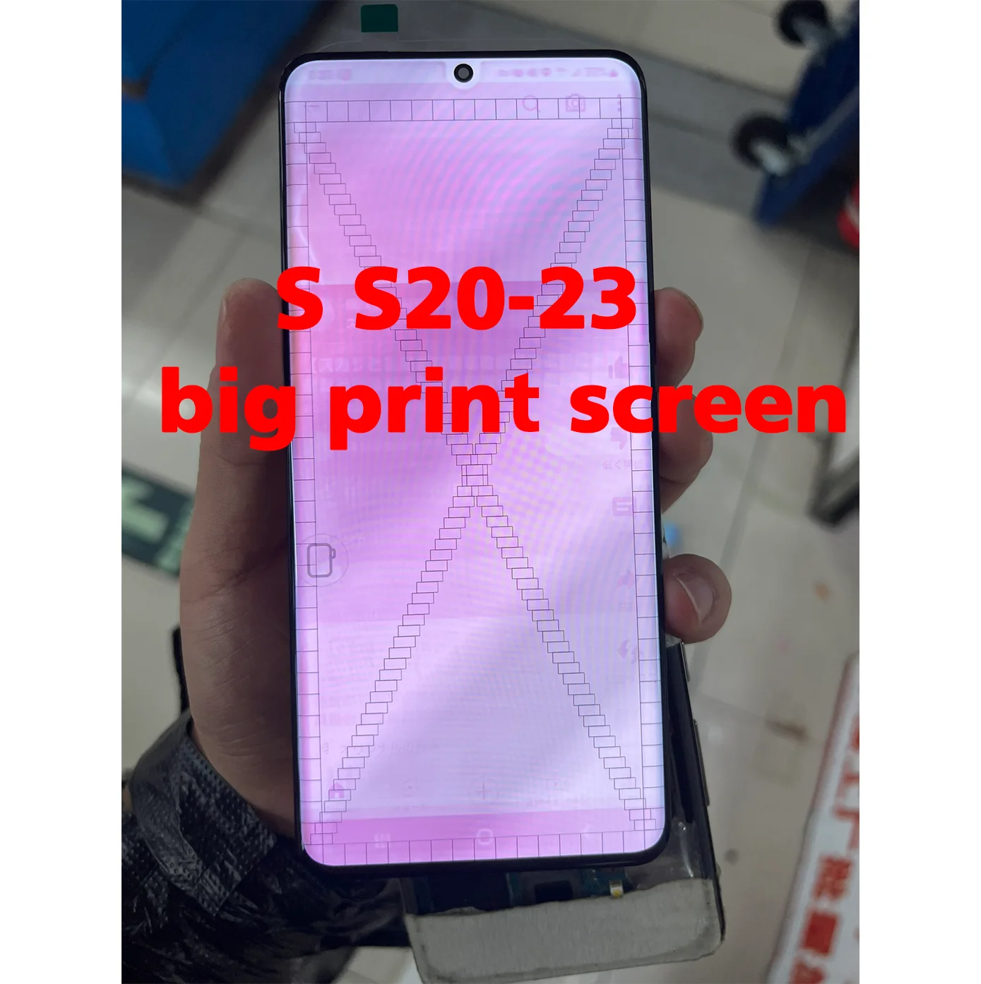 Defect Point Line AMOLED Touch Screen Digitizer Assembly With Frame For Samsung Galaxy S20 G980F G980B LCD Replacement