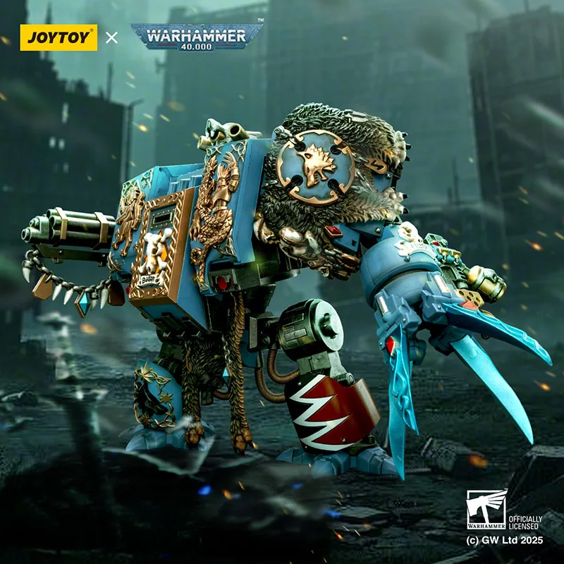 JOYTOY Warhammer 40K 1/18 ذئاب الفضاء بيورن لعبة شخصيات الحركة ذات اليدين الجندي تمثال نموذج لعبة قابلة للجمع