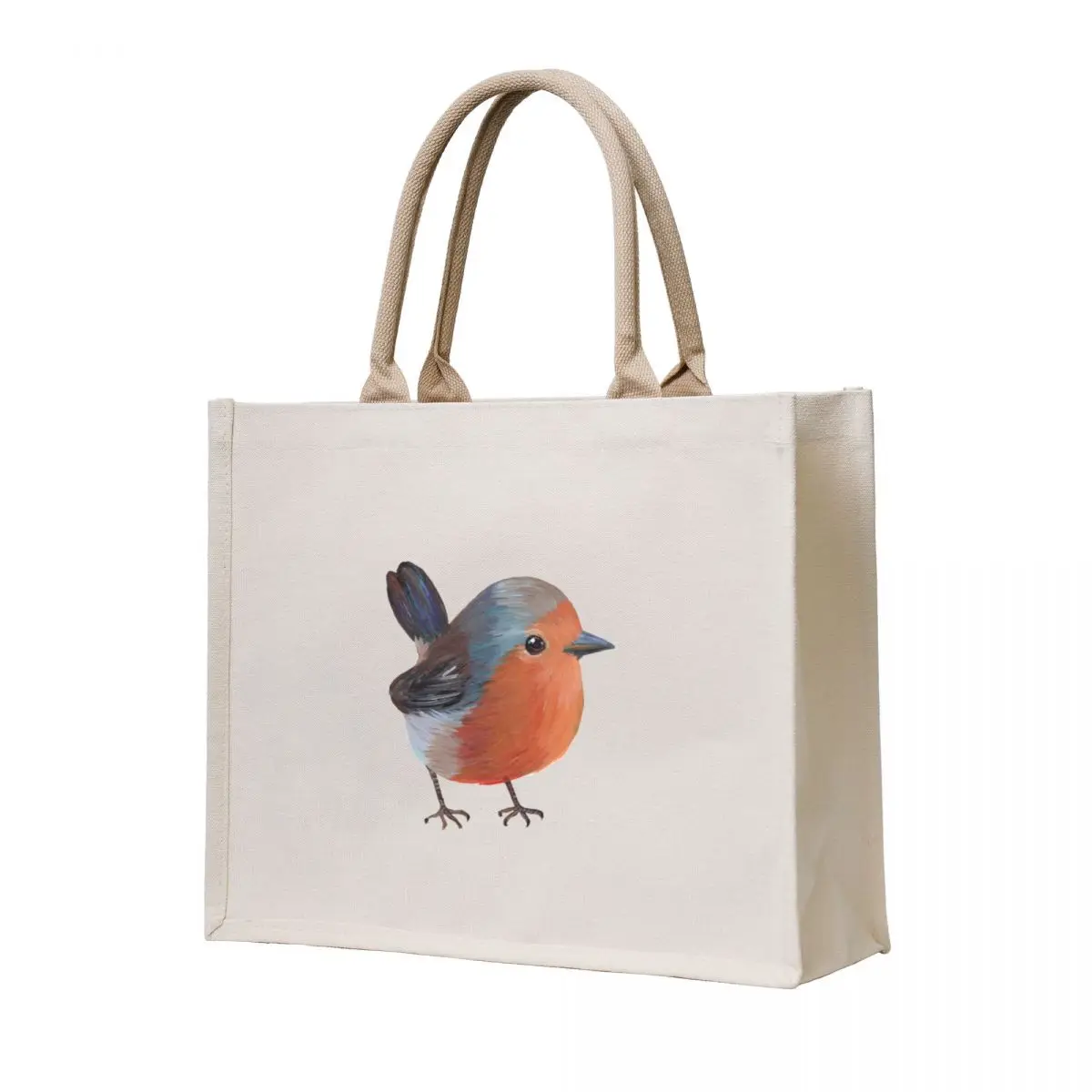 

Cute English Robin Bird Tote Bag Cloth bags Reusable bags shopper bags reusable shopping