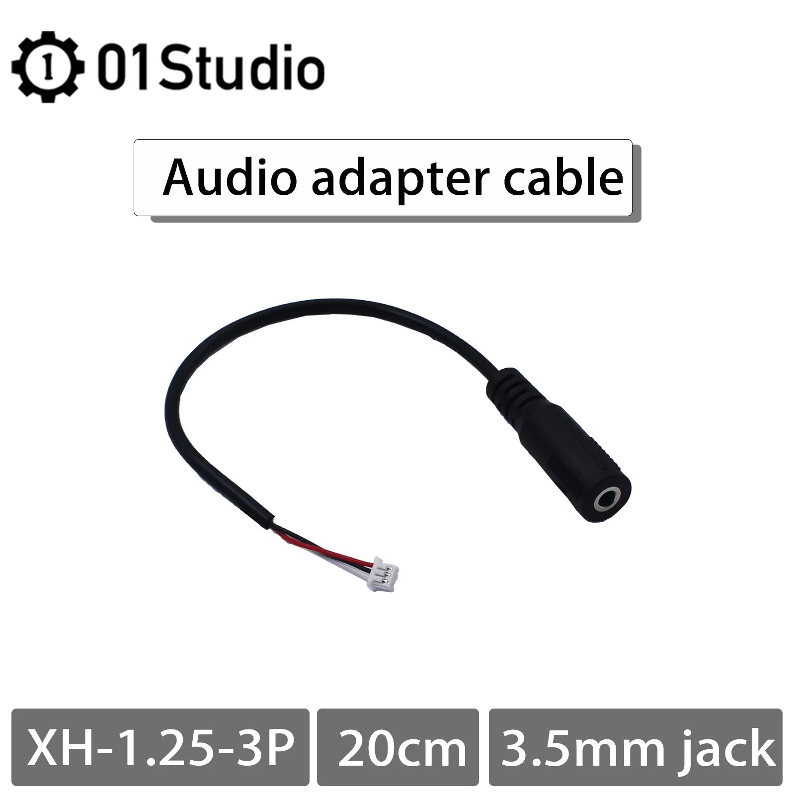 

01Studio Аудиокабель-адаптер xh1,25–3,5 мм аудиокабель для платы разработки CanMV K230 mini AI