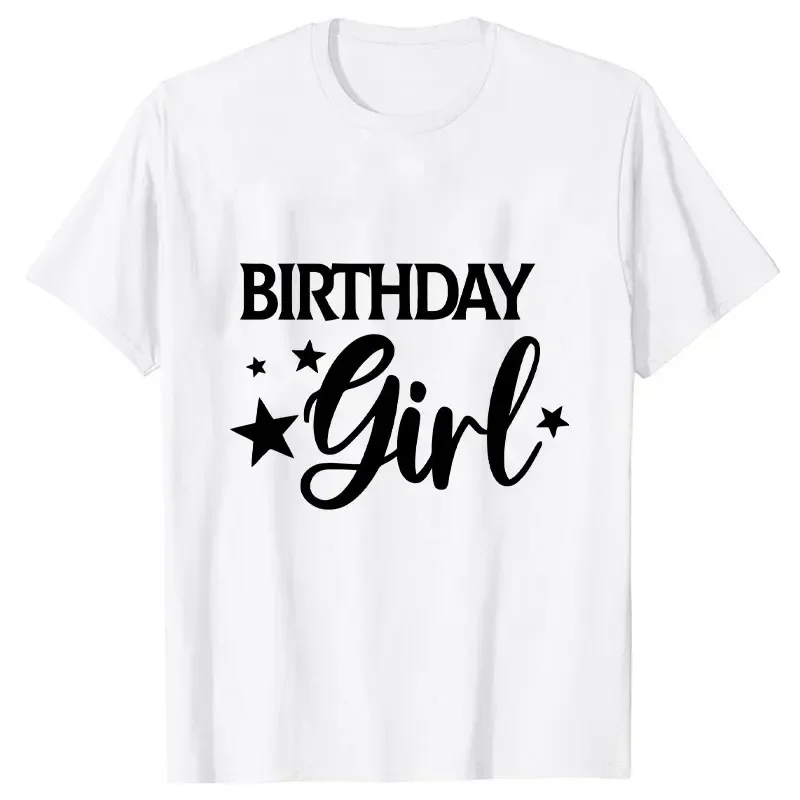 Girls Birthday Party Blouses Family Mom Dad Brother Sister of The Birthday Squad Tops Short Sleeve Tees Family Matching T-shirt