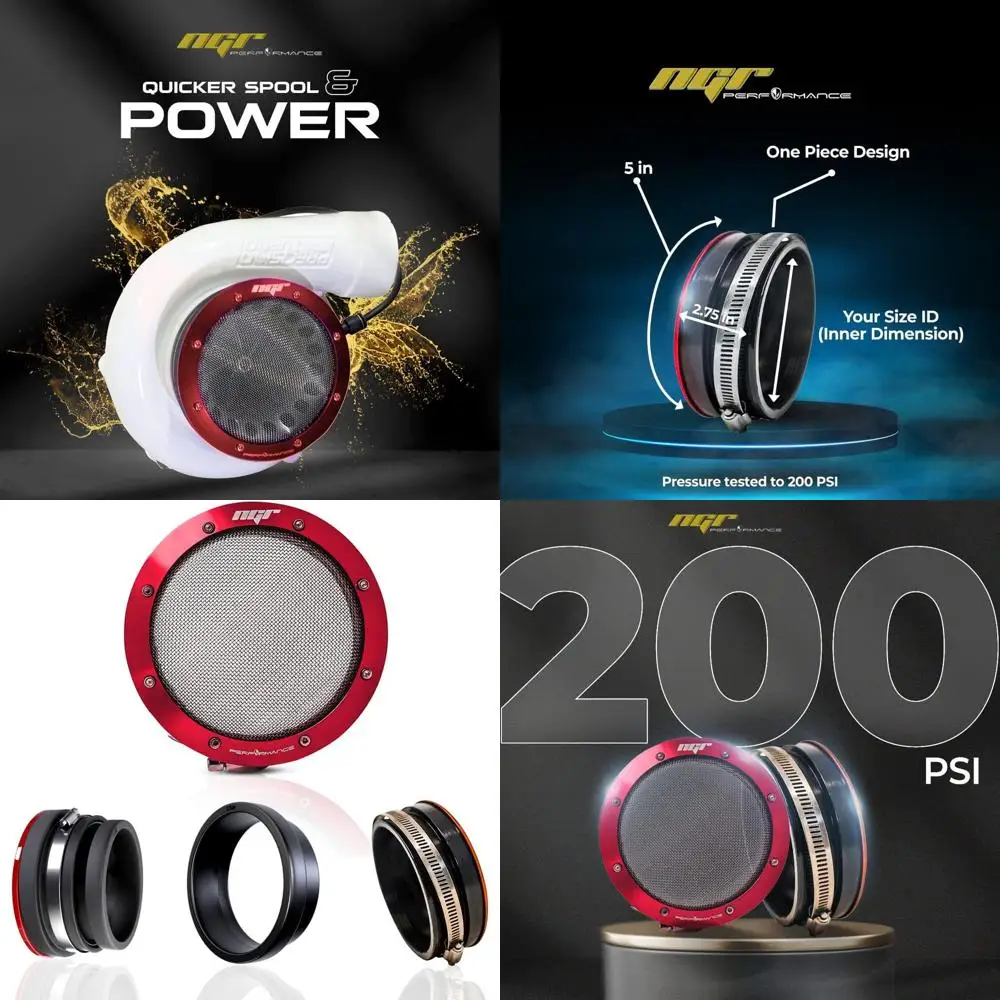 

Street Turbo Inlet Filter | Universal 4 & 3.5 Turbo Snout Protector | Cold Air Intake for Turbo or Engine Performance & Protecti