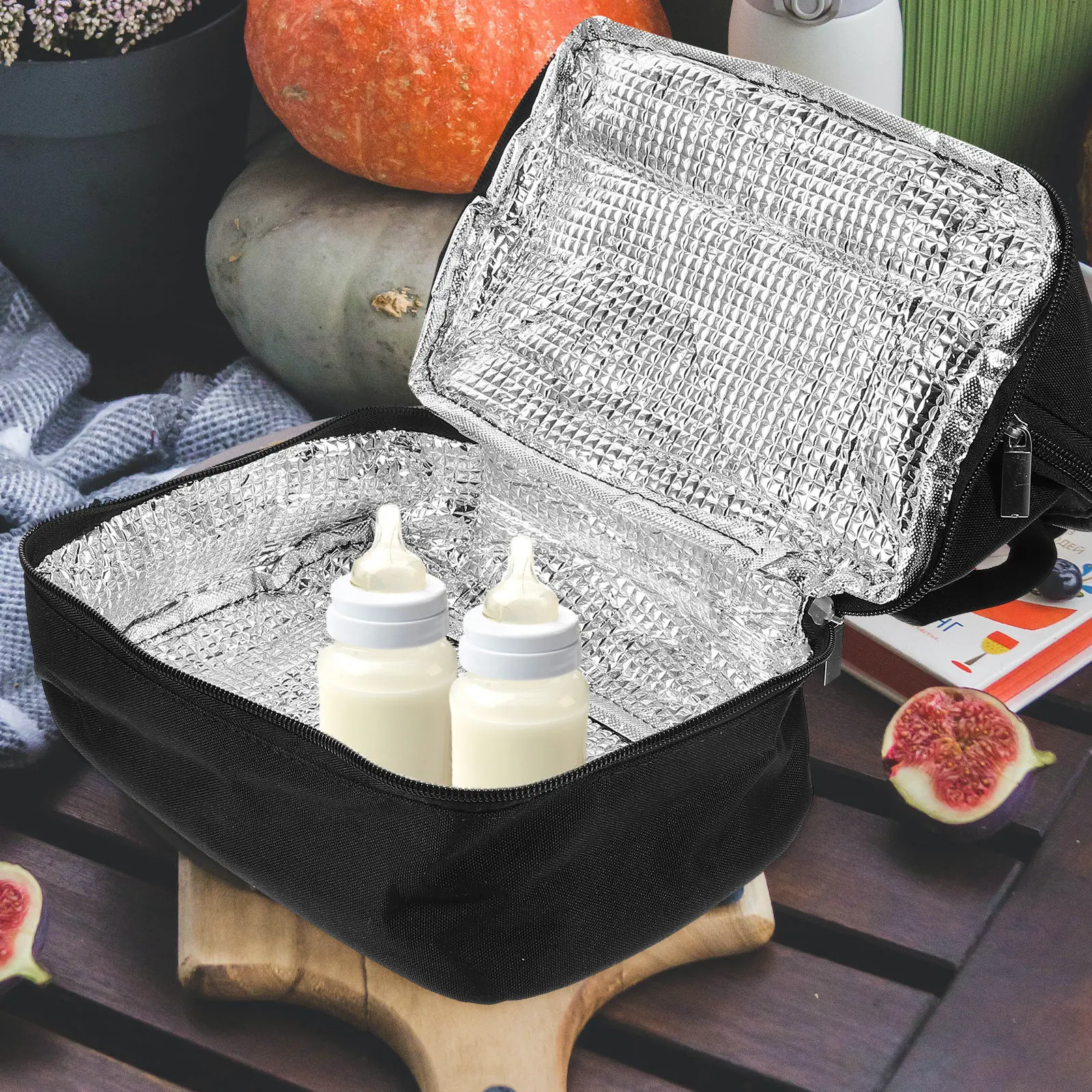 

Термосумка для грудного молока с двойными стенками, для хранения и переноски, для занятых мам, маленькая сумка-холодильник для работы, путешествий и активного отдыха