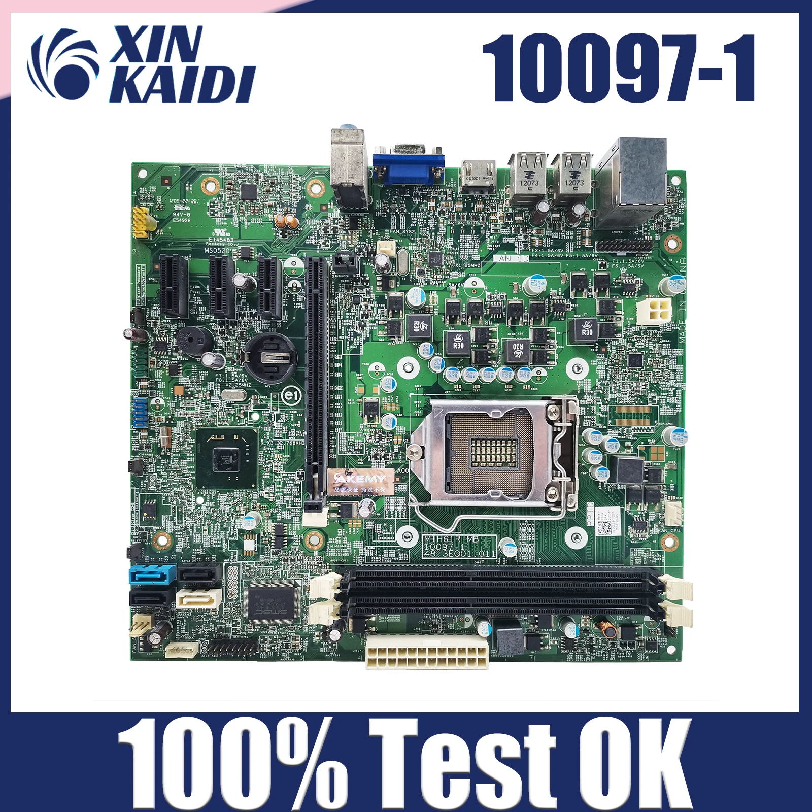 

For DELL OptiPlex 3010 Desktop Motherboard MIH61R MB 10097-1 CN-042P49 042P49 42P49 LGA1155 H61 DDR3 100% Tested