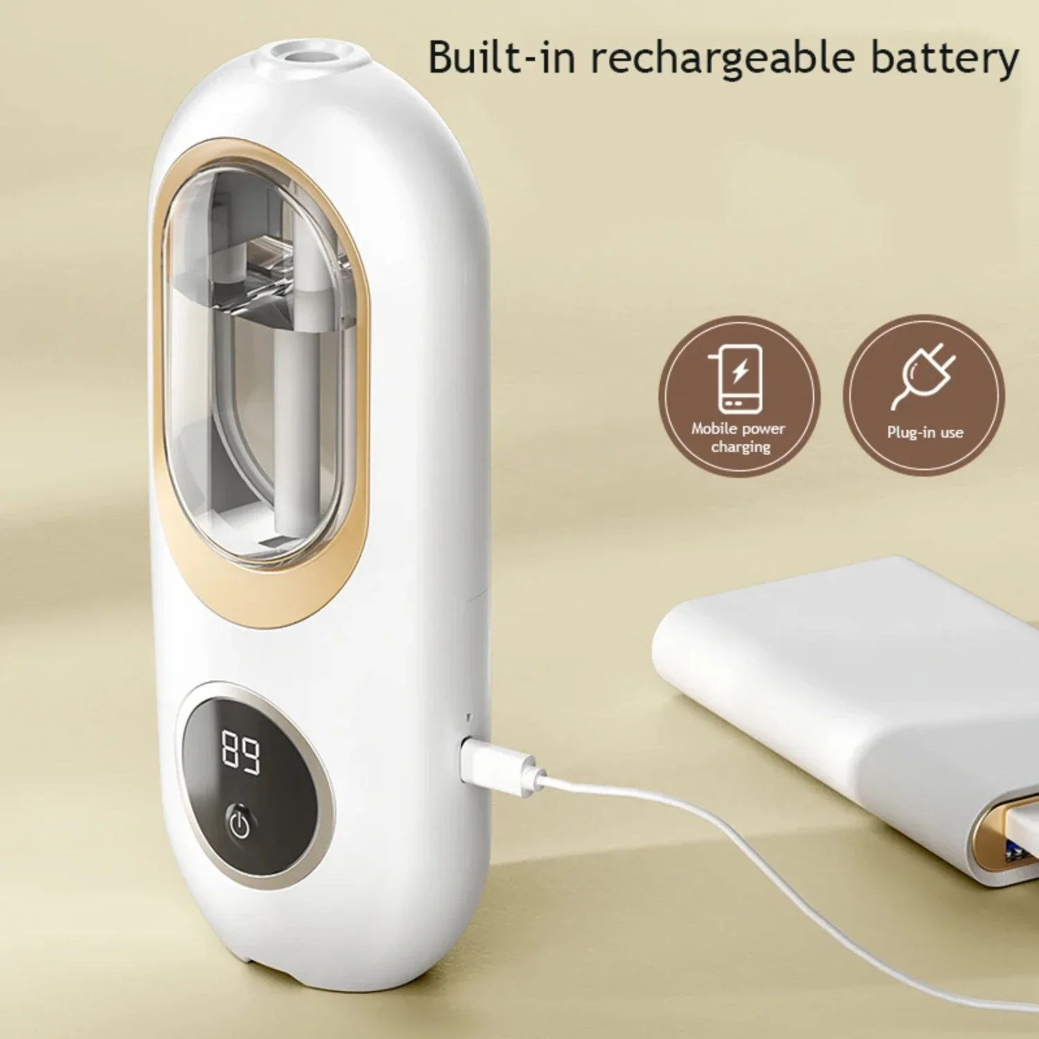 Modern USB Powered Wall-Mounted Perfume Mist Maker with 4 Aromatherapy Modes - Stylish Contemporary LED Room Fragrance Machine