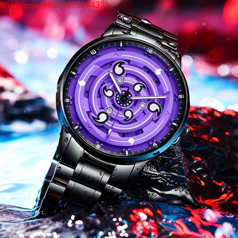 

The Great Qin Empire Modified Watch Purple Luminous Rotating Quartz Watch