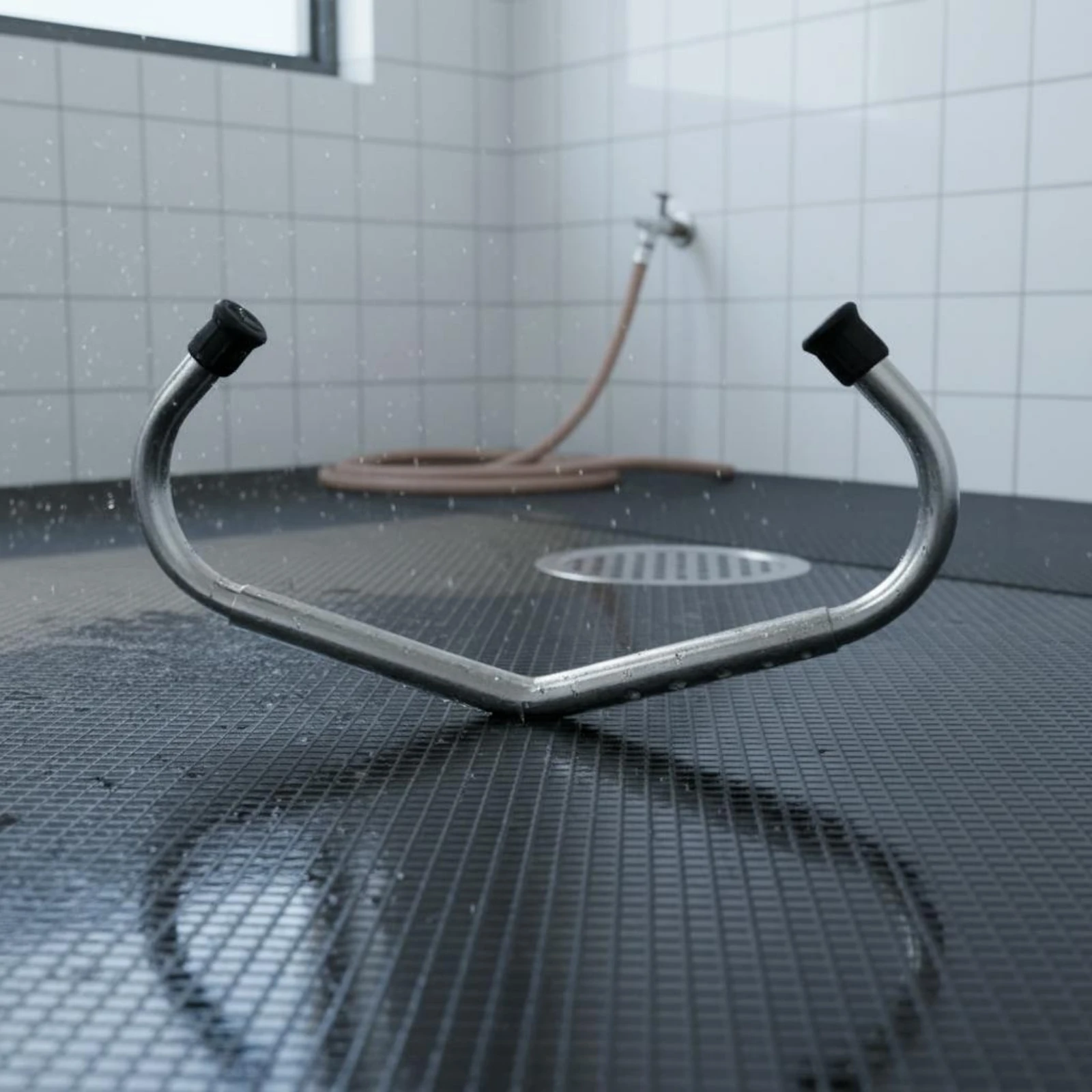 

Adjustable Anti-Kick Bar Black End Caps Stainless Steel Kick Bar Livestock Restraint Heavy Duty for Cattle Handling