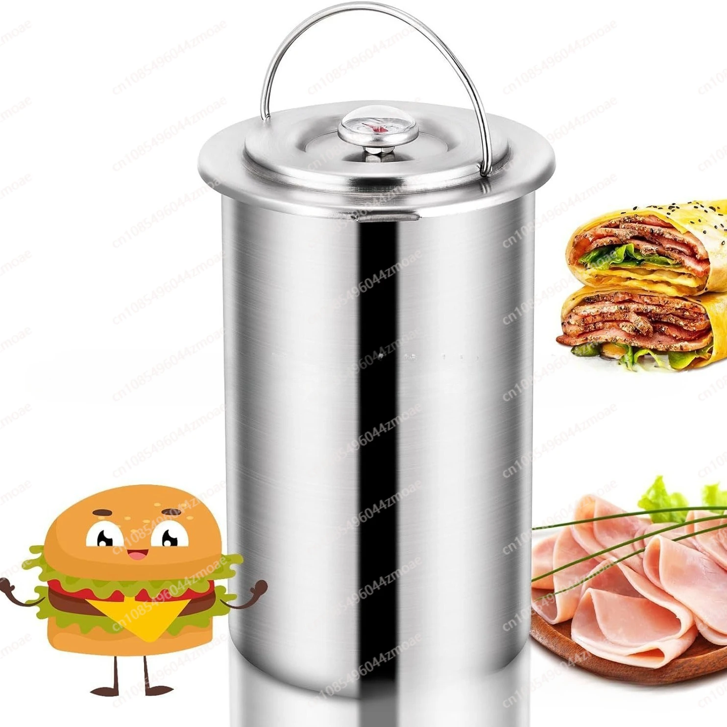 

New meat cooker, meat bucket, stainless steel with thermostat, meat steamer bucket, kitchen ham making tool