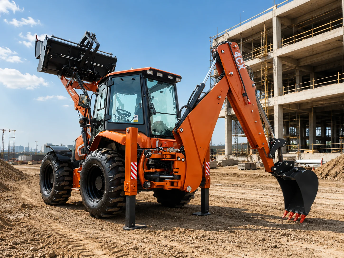 

Custom CE Euro 5 Hydraulic Backhoe Loader Construction Equipment for Contractors Municipal and Infrastructure Projects