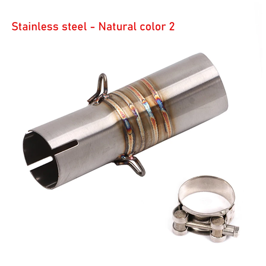 Motorcycle Exhaust Pipe Middle Link For Kawasaki Ninja 400 Z400 Z250 2017-2021 51mm Tubo de Escape Muffler System