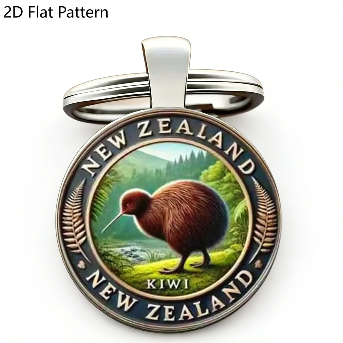 Travel Accessories New Zealand - 1pc Vintage New Zealand Penguin Keychain