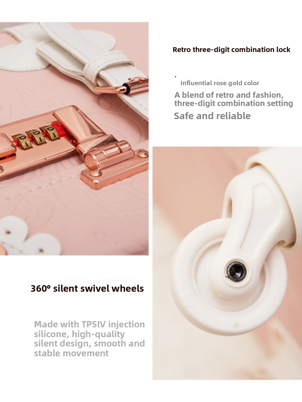 레트로 여행 가방 비밀번호 잠금 핸드 헬드 캐스터 휠 탑승 20 인치 작은 학생 인기있는 인터넷 여행 가방