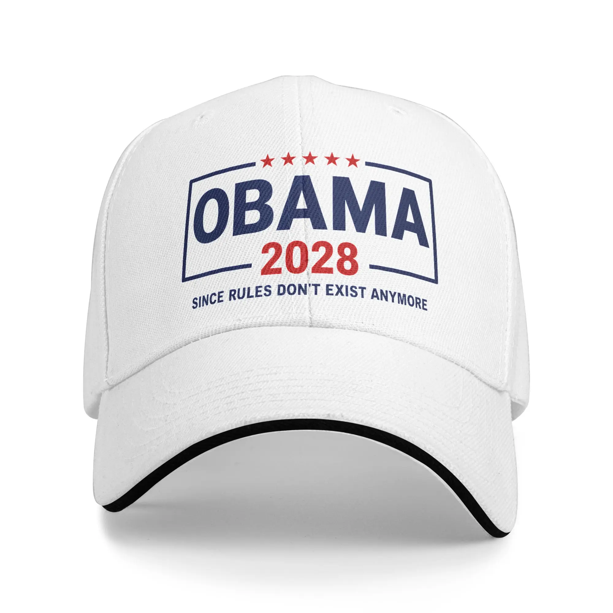 Obama 2028 Since Rules Don't Exist Anymore Baseball Cap Unisex-Teens Trucker Hat Summer Streetwear Outdoor Gym Sun Baseball Caps
