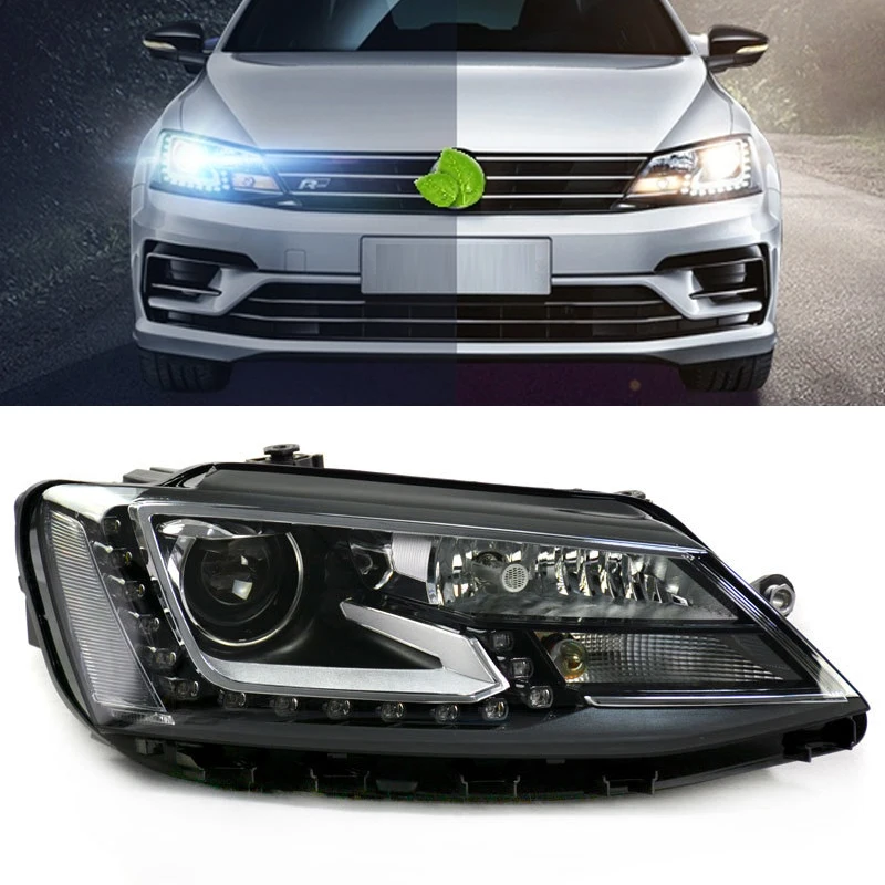 

Led Headlights For VW 2011-2019 Jetta GLI MK6 DRL Daytime Running Lights Head Lamp LED Bi Xenon Bulb Fog Lights Car Accessories