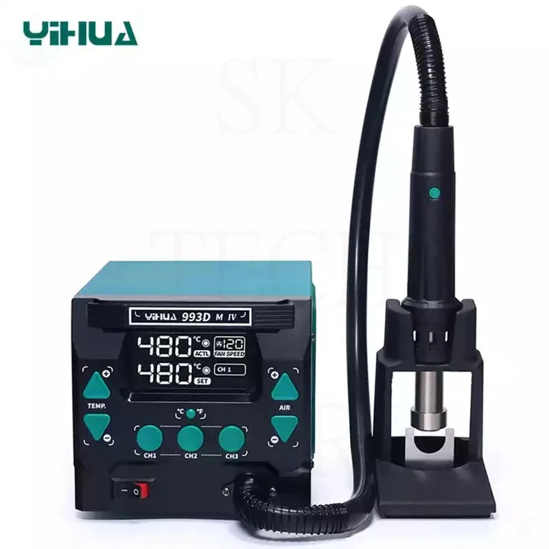 YIHUA993DM-IV One-button cold/hot air conversion Desoldering Microcomputer Temperature Control BGA Rework Welding Station Repair