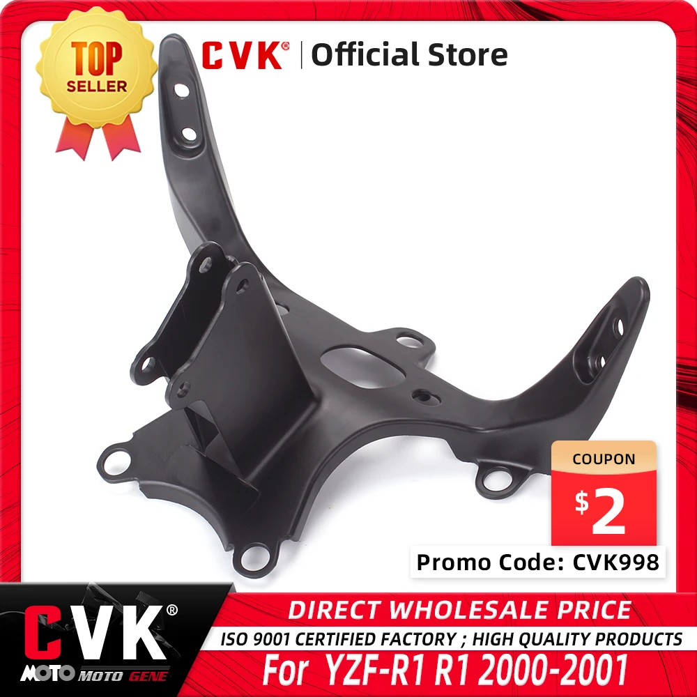 CVK Headlight Bracket Motorcycle Upper Stay Fairing For YAMAHA YZF-R1 R1 2000 2001 YZF1000 00 01 Parts