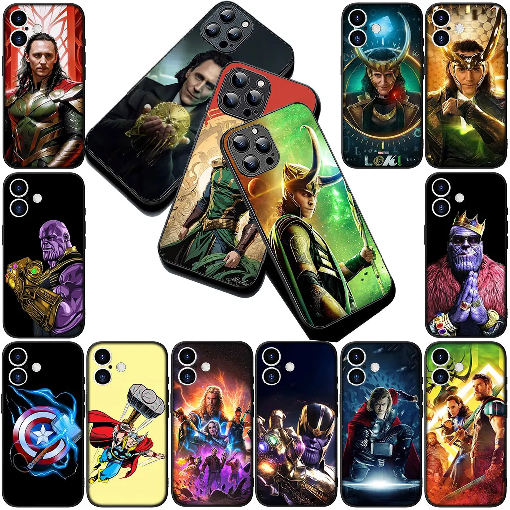 Чехол для телефона Loki Thor Odinson Thanos для Apple iPhone 17 Pro XS Max Air 8 7 6 Plus X 5 + SE 2022 SE2 7+ Гибкий корпус Чехол для телефона Loki Thor Odinson Thanos для Apple iPhone 17 Pro XS Max Air 8 7 6 Plus X 5 + SE 2022 SE2 7+ Гибкий корпус