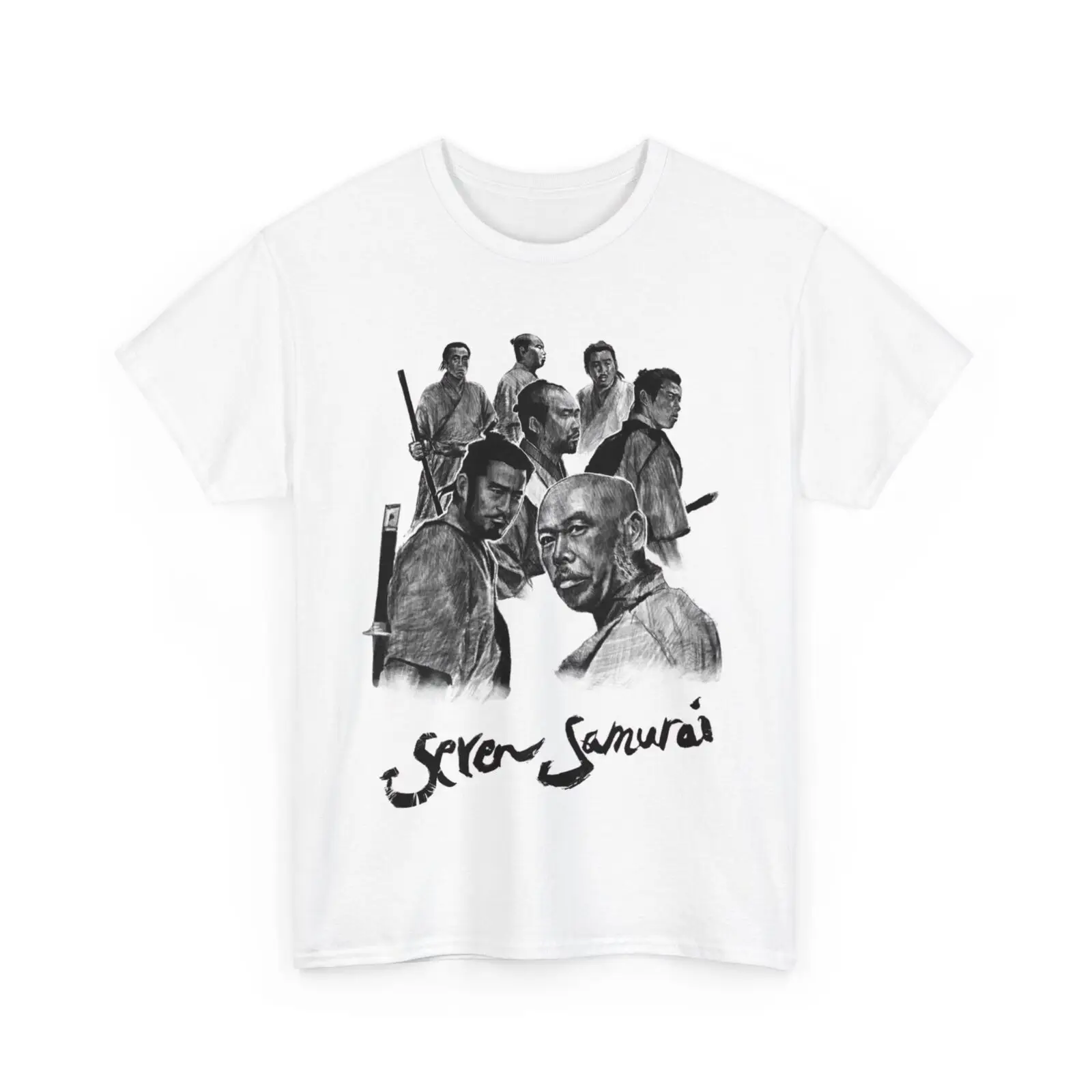 Seven Samurai 1954 Akira Kurosawa Movie T Shirt Unisex Heavy Cotton Tee