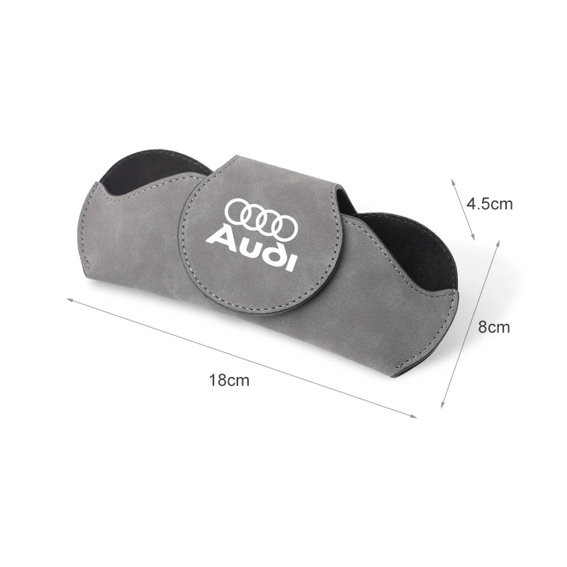 Car Sunglasses Multi-Function Storage Box For Audi Sline A1 A3 A4 A5 A6 A7 A8 B8 B9 B6 C6 Q2 Q3 Q5 Q7 Q8 TT S3 S4 S7 S8 RS5 RS6