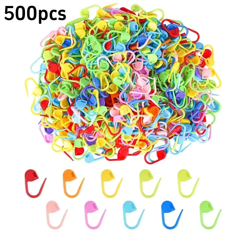 300/500 stücke Kunststoff Häkeln Garn Weben Marker Harz Kleine Clip Locking Stich Stricken Werkzeuge Nadel Clip Mark Nähen werkzeug