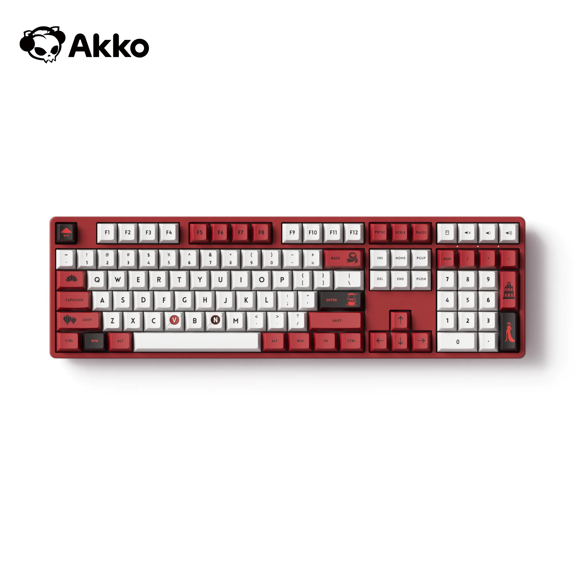 

Akko 5108B Mechanical Keyboard 100% Full Size World Tour - Vietnam Theme Hot-swappable with RGB Wireless Wired Gaming Keyboard