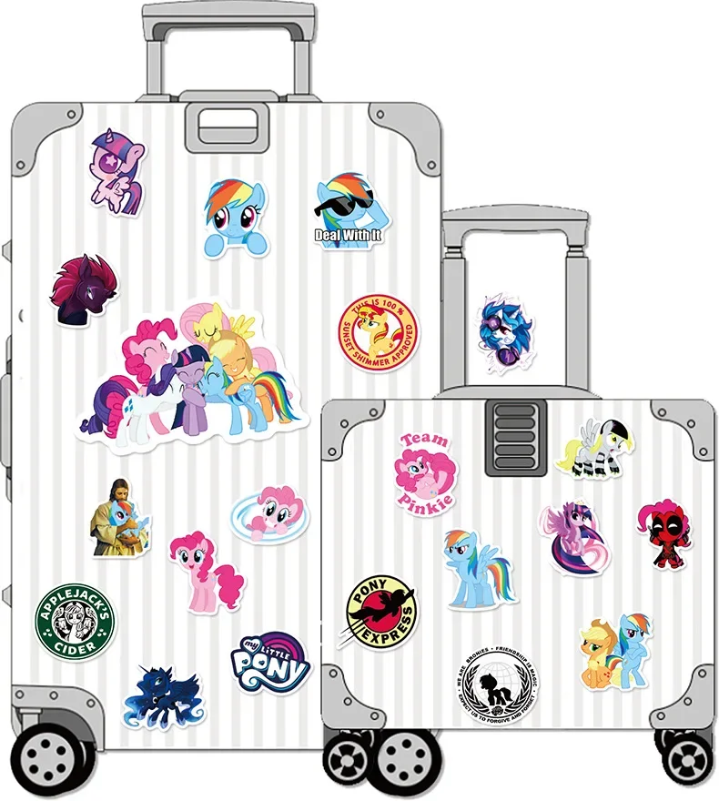 �� 50 Stück My Little Pony Aufkleber, Niedliche Pinkie Pie und Rainbow Dash Sticker für Kinder, Laptop, Wasserflasche, Gepäck, DIY Scrapbook, Geschenk – Detail 6