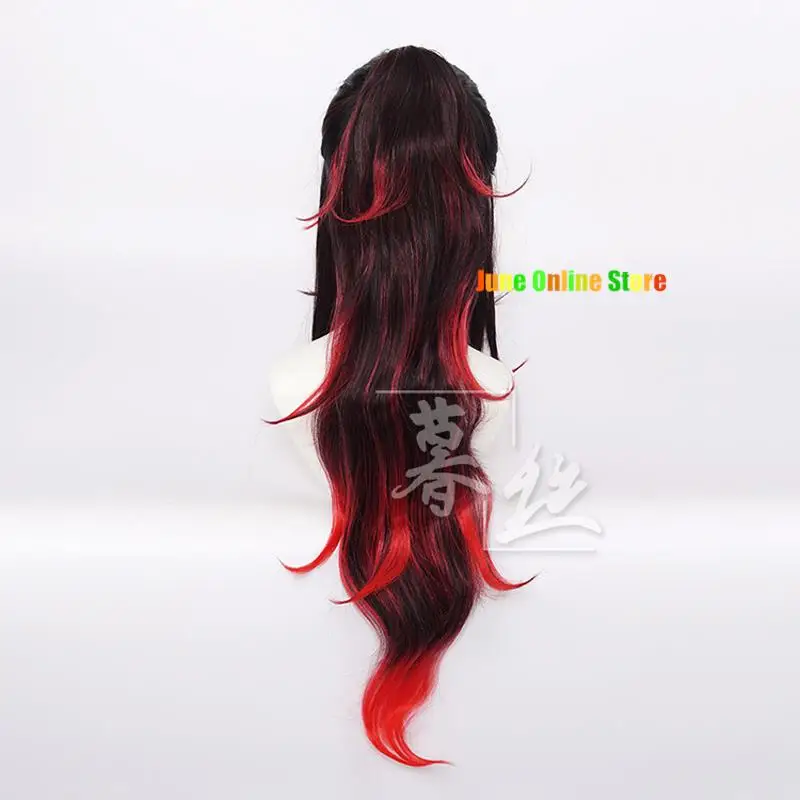 Kokushibo Costume Wig Anime Cosplay Purple Kimono Tsugikuni Michikatsu Wig Halloween Party Demon RolePlay Outfits Carnaval