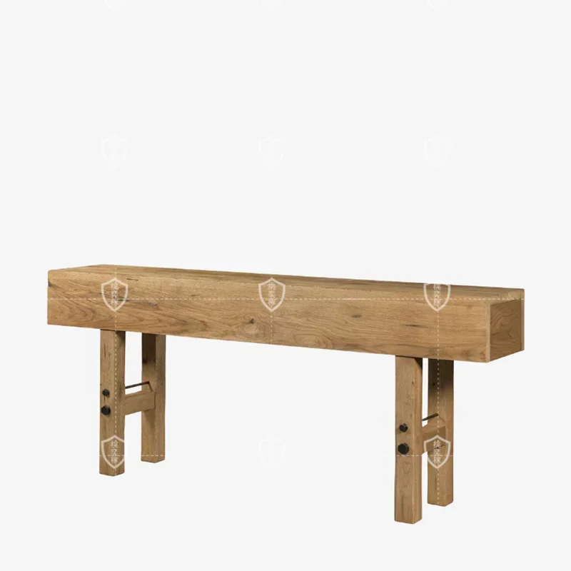 Retro Style a Long Narrow Table Console Aisle Corridor Table-Console Sofa Back Tables