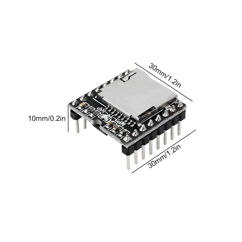 1-5PCS MP3 Player Module DFPlayer Mini MP3 Player Module V3.0 16P TF Card U Disk DF Player Audio Voice Board For Arduino