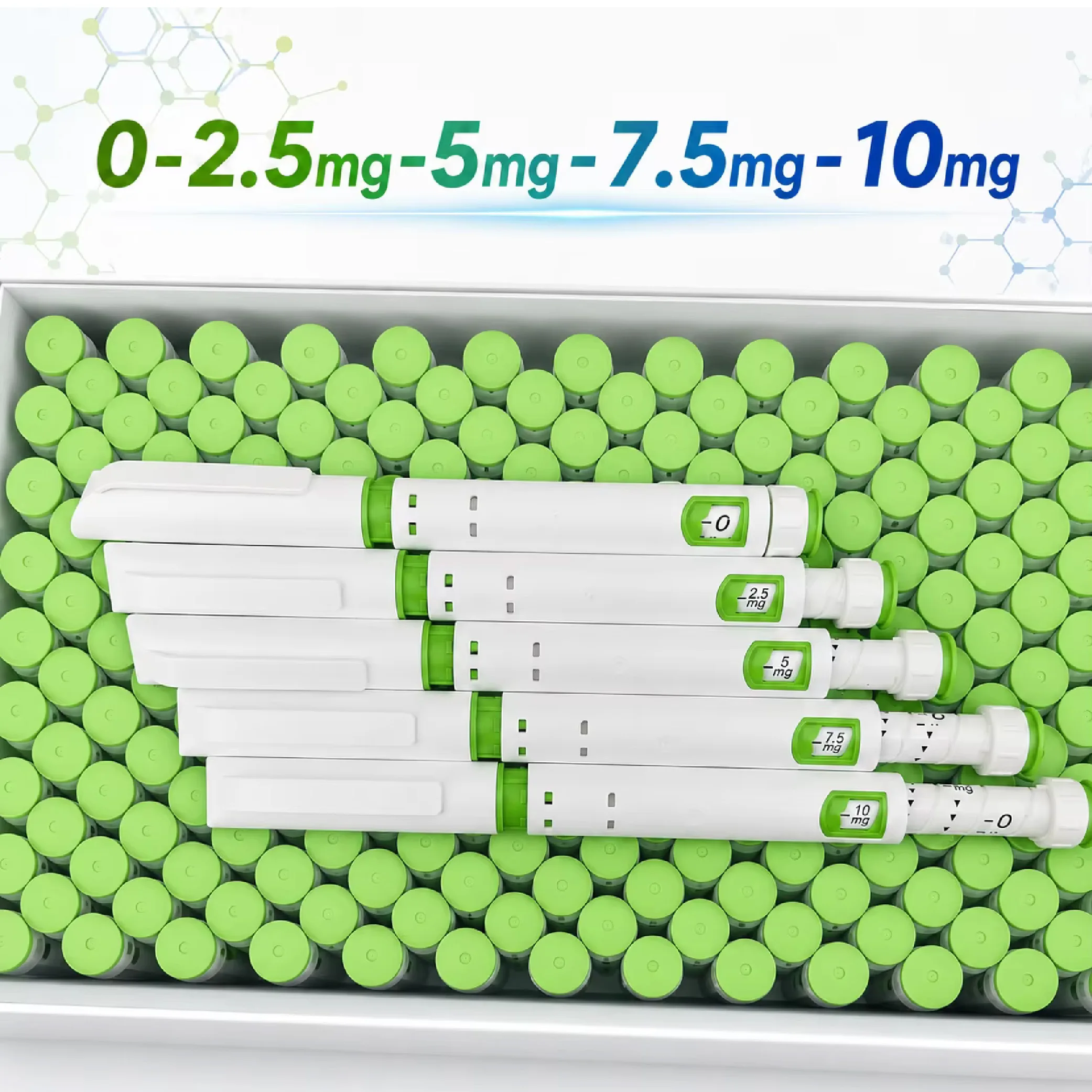 4 Doses in 1 Pen Precise 10mg Adjustable Dosing Disposable Injection Beauty Peptide Pen for Weight Management