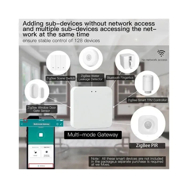 ONENUO Tuya Smart Zigbee PIR sensore di movimento rilevatore sensore a infrarossi alimentato a batteria o alimentato tramite USB per funzionare con