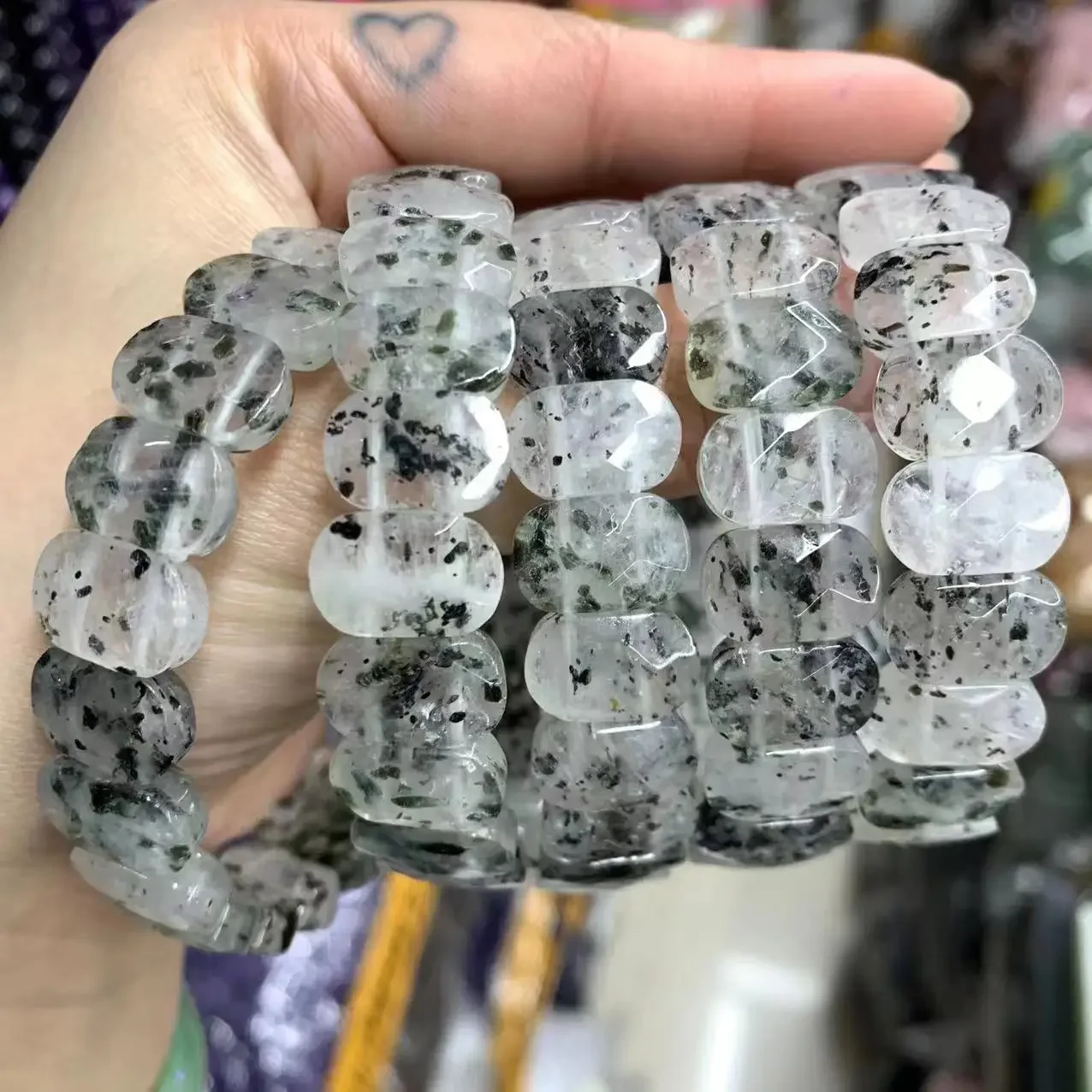 جديد قسط Pitaya العقيق حجر الخرز سوار - الأحجار الكريمة الطبيعية مجوهرات سحر الإسورة المرنة، للجنسين حزب هدية والجملة #1