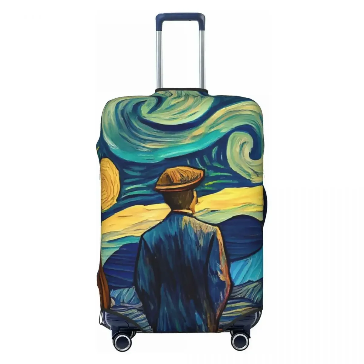 Inspired By Vincent Van Gogh Print Luggage Protective Dust Covers Elastic Waterproof 18-32inch Suitcase Cover