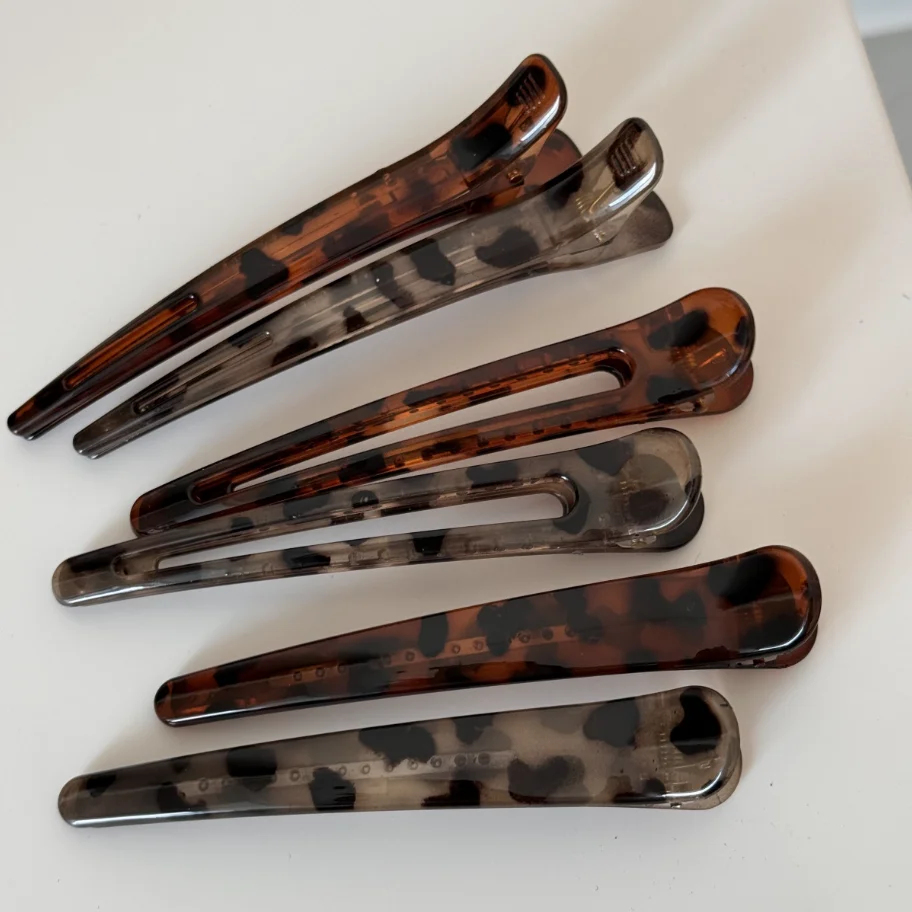 Immagine 5: 2 Pezzi Fermagli per Capelli a Becco d'Anatra in Acrilico alla Moda per Donna e Ragazza, Eleganti Mollette per Capelli, Strumenti per lo Styling, Trucco e Spettacoli