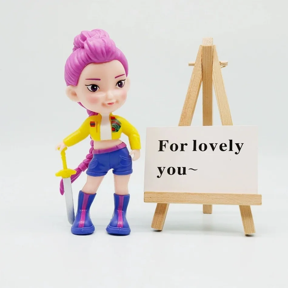 15CM-version Q-KPop chasseurs de démons Superstar Rumi Mira Zoe acrylique PVC Figurine jouet Anime Figurine poupée pour les Fans cadeau
