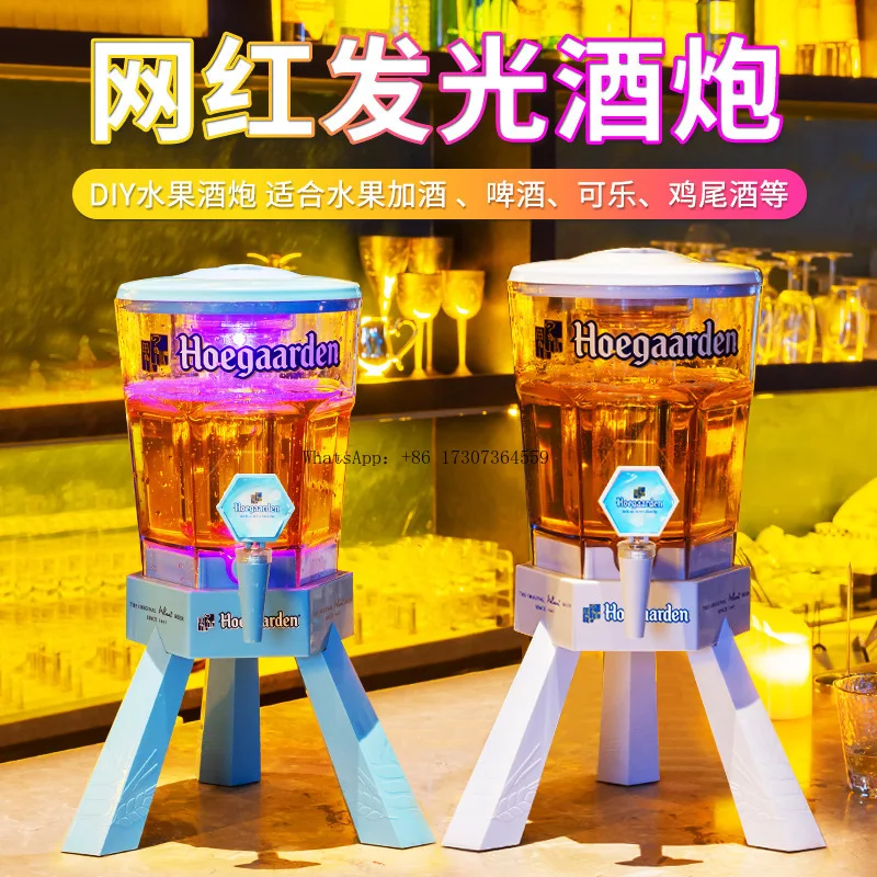 

Ликерная пушка Бар Крафт Пивной бочонок с краном Fujia Белый 3-литровый бочонок для фруктовой колышки Контейнер для коммерческого крафта Бочонок для вина