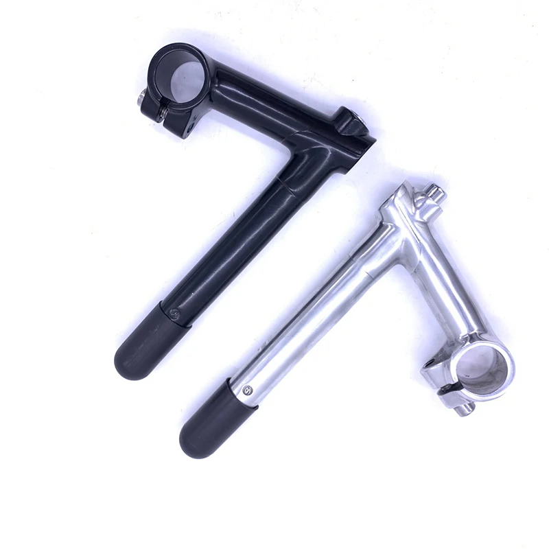

Retro Aluminum Alloy Quill Stem, Vintage Goose Neck Bike Handlebar Stem for Fixed Gear/Folding Bike, 25.4mm Front Extension Rise