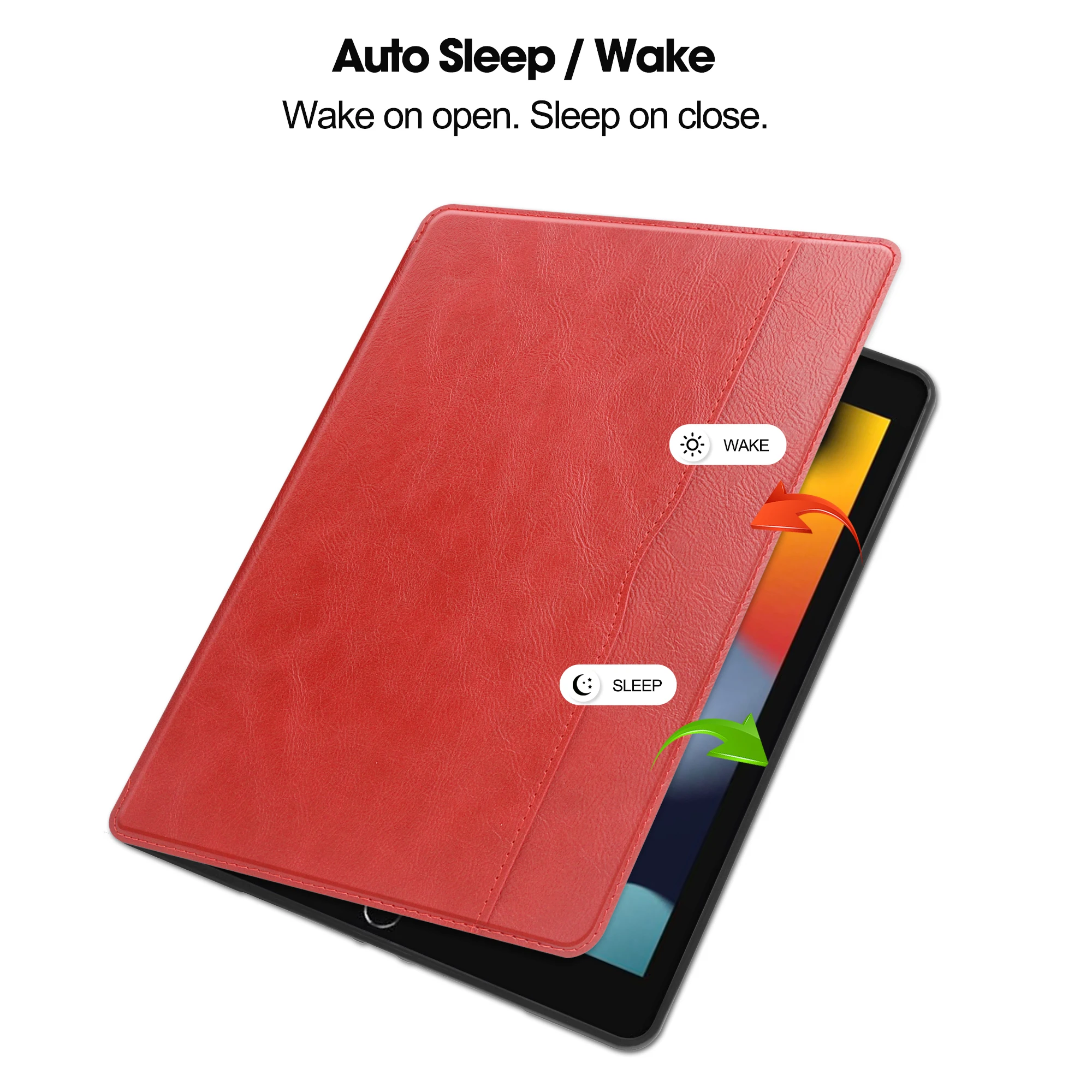 

Suitable for Apple iPad 9, 2021 iPad 8, 7 iPad Air 3, 2019 iPad Pro 10.5-inch, 2017 Automatic Wake Up Flip Tablet Case