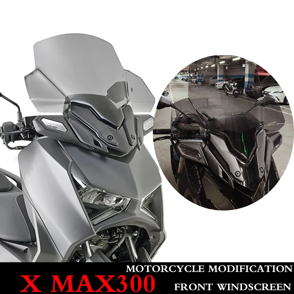 Motorcycle Windscreen Windshield Wind Screen Board Deflector Glass New For YAMAHA XMAX300 XMAX 300 X-MAX 300 X-MAX300 2023-2024