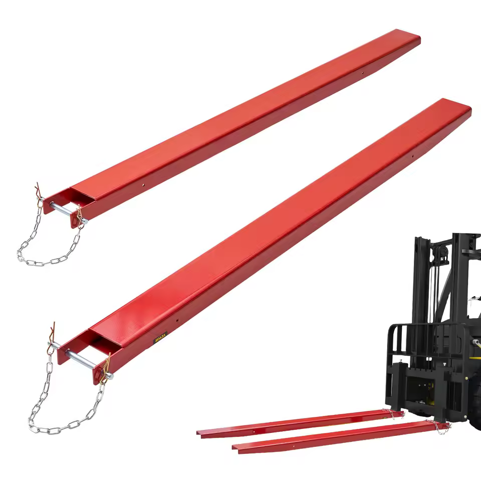 82in Carbon Steel Pallet Fork Extensions with Pins