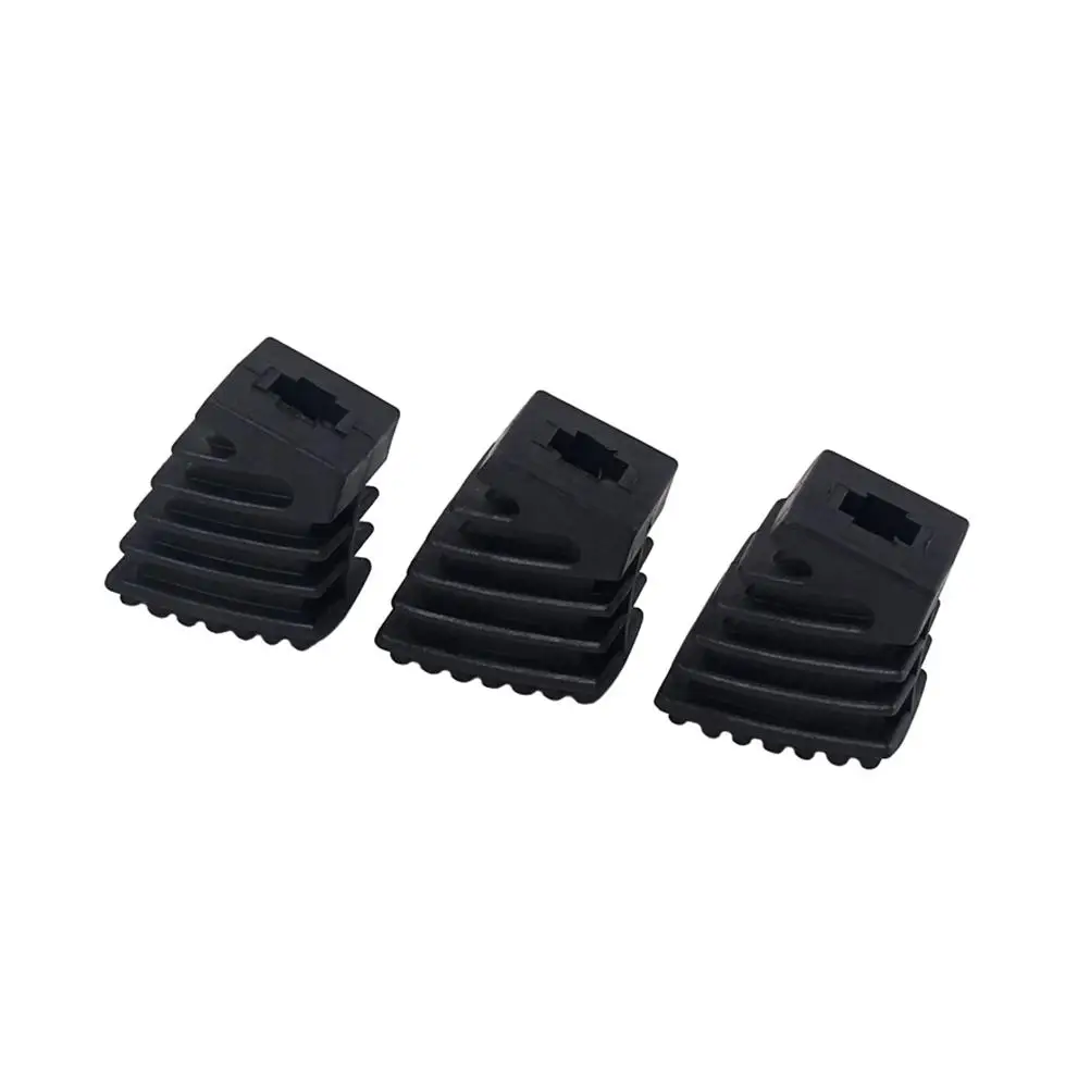 

3 PCS Foot Pads Small Size Drum Hardware Accessories Leg Protectors Stand Rubber Feet Cymbal Parts Black
