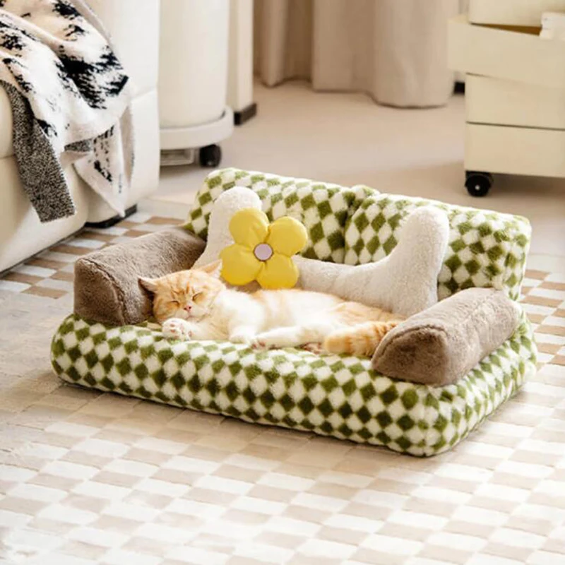 Luxury Cat Bed Soft Disassembled Dog Bed Cat Sofa Customs Made LOGO Pet Manufacturer Pet Supplies 2023 Cat Products