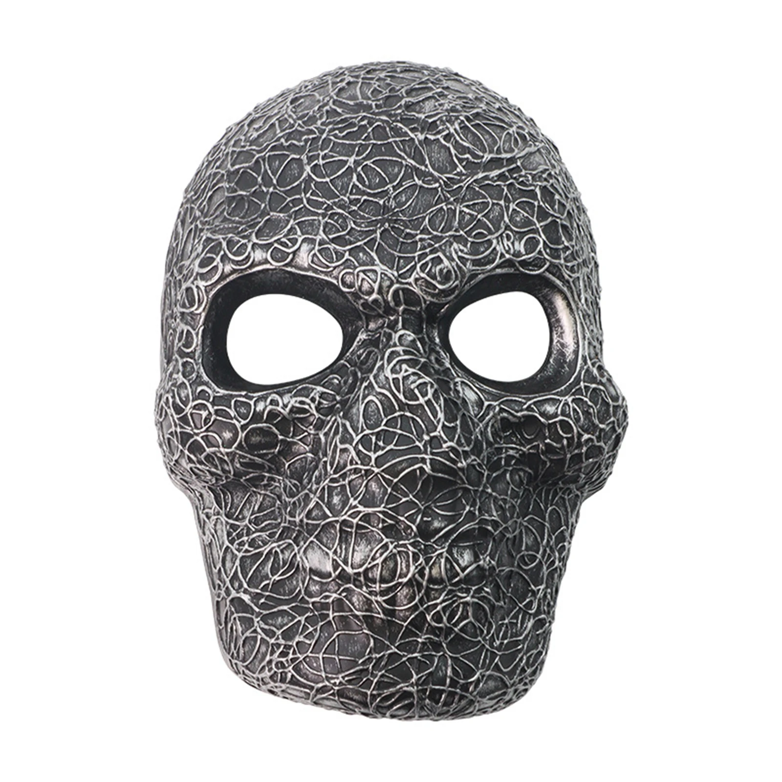 Halloween gruselige Maske Geisterschädel Gesichtsmasken mit Rattan Maskerade Party Dekoration Requisiten Frauen Männer Horror Schädel Vollgesichtsmaske